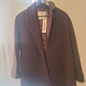 Babaton Brown Slouch Coat